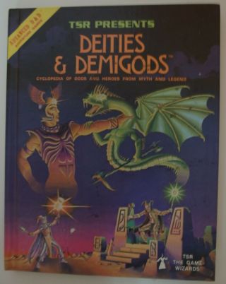 Advanced Dungeons & Dragons Deities & Demigods By Gary Gygax Vintage Tsr 1980