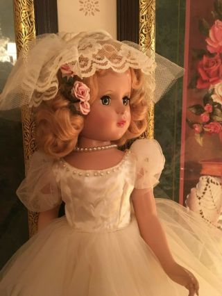 Vintage Madame Alexander Doll Margaret Face Bride 18 " 1950s