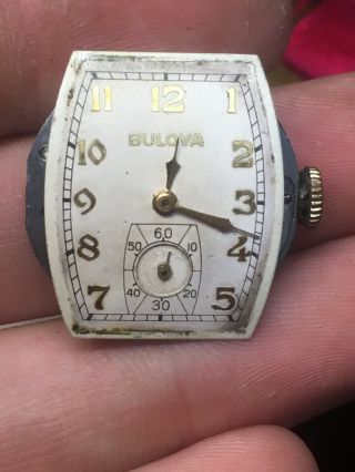 Vintage Bulova Wristwatch with 15 Jewel 10AE Movement Not W/ Box/papers 2