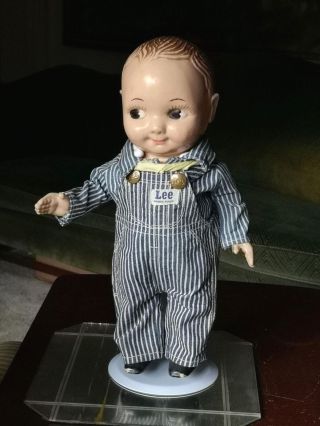 VTG Buddy Lee Doll 1950 ' s Hard Plastic Railroad Engineer Outfit 2