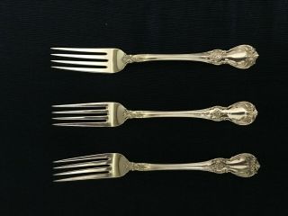 Towle Old Master Sterling Silver Luncheon Forks 7 1/8 In.  No Mono (2)