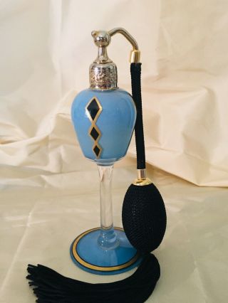 Vtg.  Devilbiss 1925 Atomizer Perfume Bottle Series H - 13 W/ Egyptian Theme Design