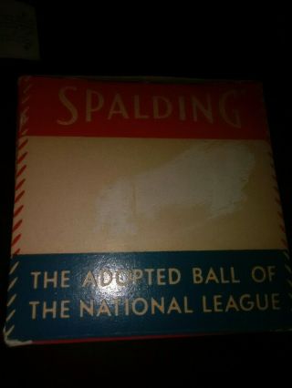 VTG Spalding Official National League Baseball Warren Giles 1952 - 1957 NOS w BOX 6