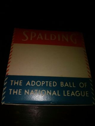 VTG Spalding Official National League Baseball Warren Giles 1952 - 1957 NOS w BOX 7