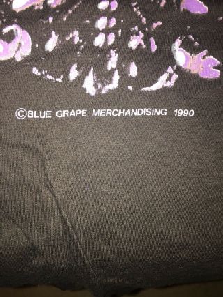 Vintage 1990 Deicide T Shirt XL Blue Grape Death Metal 3