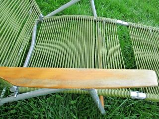 Vintage TELESCOPE Folding Aluminum Chaise Lounge Lawn Pool Beach RETRO Chair 5