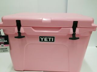 Yeti Tundra 50 Pink Cooler -.  Rare With Pink Hat And Basket.
