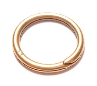 Antique 9ct Rose Gold Split Ring For A Seal Or Fob