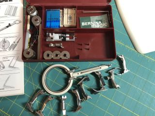 Vintage Bernina 801 Sewing Machine - w/Pedal,  Case,  Accessories & Serviced 3