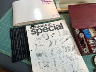 Vintage Bernina 801 Sewing Machine - w/Pedal,  Case,  Accessories & Serviced 4