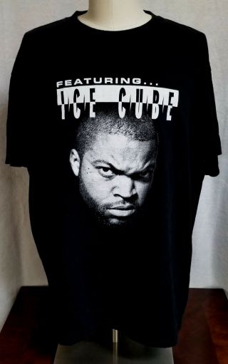 Featuring.  Ice Cube Rare 2x T - Shirt Promo 2 - Sided 1997 Vintage Dr Dre