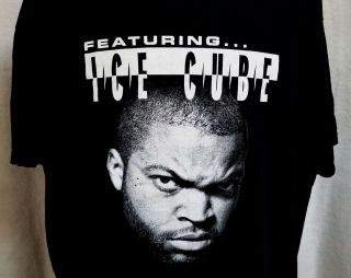 Featuring.  ICE CUBE RARE 2X T - Shirt PROMO 2 - SIDED 1997 VINTAGE DR DRE 7