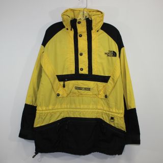 Vintage The North Face Steep Tech Pullover Jacket Size Medium Yellow Black