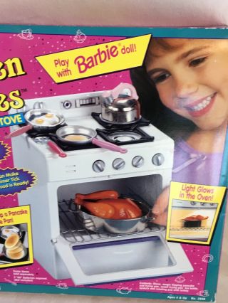 1995 Tyco Kitchen Littles Deluxe Stove Set for Barbie 2