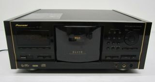 Vtg Pioneer Pd - F19 Elite 301 Cd Compact Disc Changer Player Rosewood