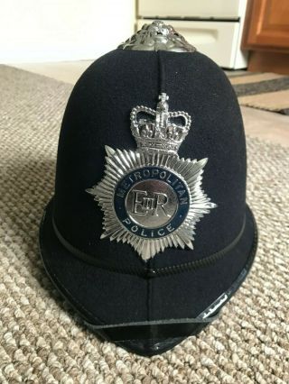 Pristine Vintage London Metropolitan Police Hat/ Helmet - Display Worthy Example