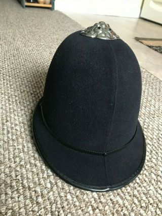 PRISTINE VINTAGE LONDON METROPOLITAN POLICE HAT/ HELMET - DISPLAY WORTHY EXAMPLE 7