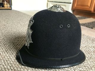 PRISTINE VINTAGE LONDON METROPOLITAN POLICE HAT/ HELMET - DISPLAY WORTHY EXAMPLE 8