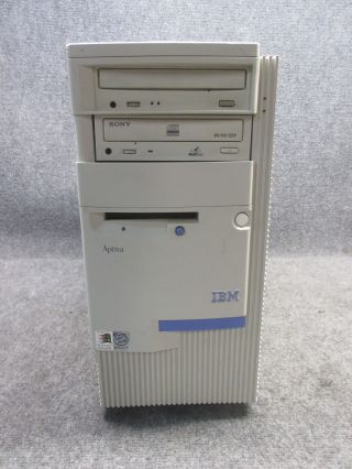 Vintage IBM Aptiva E5U Desktop PC Intel Pretium 2/ 3.  5 MHz 8GB HDD 2GB RAM 2