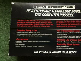 VINTAGE TIMEX SINCLAIR 1000 PERSONAL GAMING COMPUTER 5