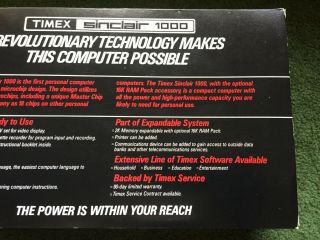 VINTAGE TIMEX SINCLAIR 1000 PERSONAL GAMING COMPUTER 6