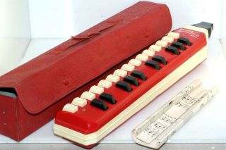 Hohner Melodica Alto Red In Case Vintage