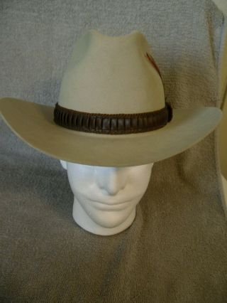 Vintage Stetson 4x Beaver XXXX Western Cowboy Hat size 7 2