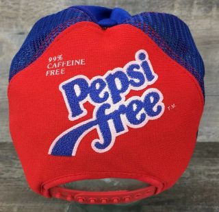 VTG NOS Pepsi Cola 99 Caffeine Snapback Trucker Mesh Hat Cap Made USA F 2