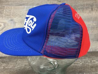 VTG NOS Pepsi Cola 99 Caffeine Snapback Trucker Mesh Hat Cap Made USA F 5