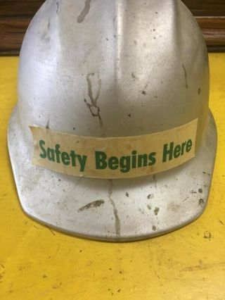 Vintage Aluminum Hard Hat E.  D.  Bullard Co Hard Boiled Full Brim Safety Hat