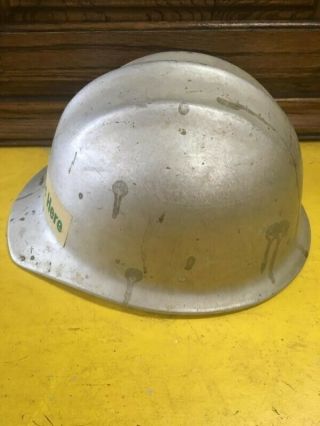Vintage Aluminum Hard Hat E.  D.  Bullard Co Hard Boiled Full Brim Safety Hat 2