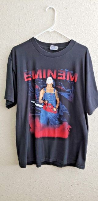 Vintage Eminem Anger Management Tour Tshirt 2000 Vtg Slim Shady Jason Mask