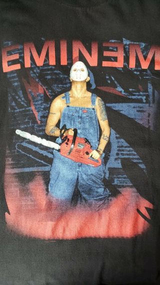 Vintage Eminem Anger Management Tour Tshirt 2000 vtg Slim Shady Jason Mask 4