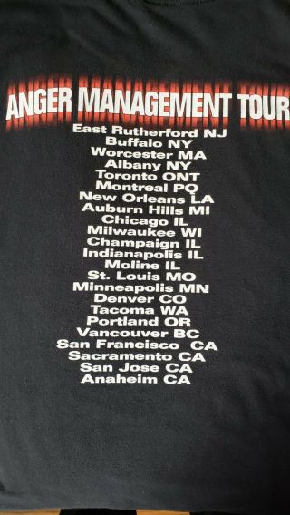 Vintage Eminem Anger Management Tour Tshirt 2000 vtg Slim Shady Jason Mask 7