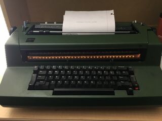 Vintage Ibm Correcting Selectric Iii Electric Typewriter Green