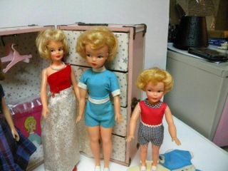 Vintage Tammy,  Grown up Tammy,  Pepper,  Pos ' n Misty Dolls,  Clothes & Case 2