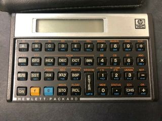 Vintage Hewlett - Packard HP 16C Scientific Calculator with Leather Case 3