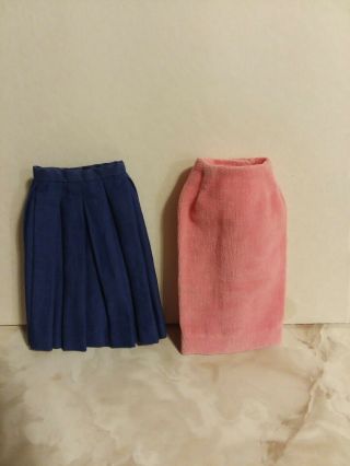 Htf Vintage Barbie Pert Skirts (pak) 1966 - 1967
