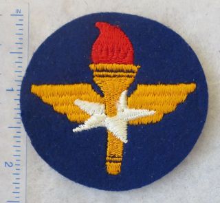 Ww2 Vintage Us Army Air Force Training Command Patch In Felt Usaaf