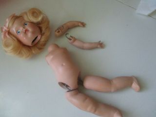 vintage Vogue Ginny doll strung painted eye hard plastic parts 8 