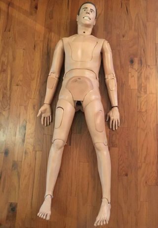 Medical Plastics Lab Adult Male Medical Training Manikin Dummy Vintage 1984