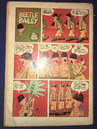 Dell (469) 1953 Beetle Bailey 1 Issue Signed By Mort Walker - Ultra Rare 3