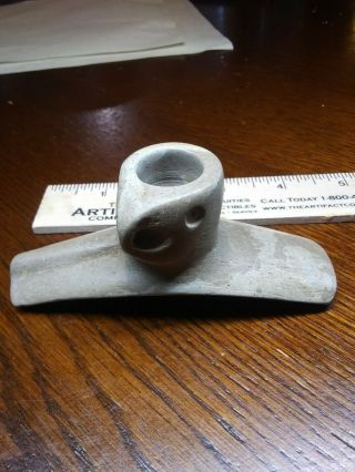 Indian Artifacts G10 Engraved Pipestone Bird Hopewell Effigy Pipe Unique Rare