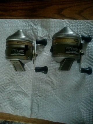 (2) Vintage Zebco One Classic Feather Touch Cast reel 2