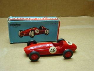 Vintage Mercury Toys 1:43 Diecast Maserati 250 F Formula 1 Race Car Art.  52 W/box