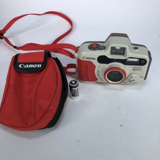 Vtg Canon Sure Shot Wp - 1 35mm Underwater Film Camera Waterproof 32 F3.  5 Lens Vgc