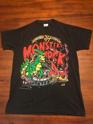 Vintage Van Halen Monsters Of Rock Tour 88 Concert Shirt Mens M