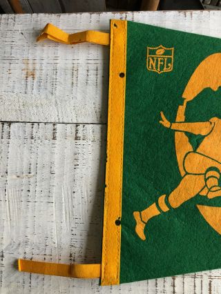 Vintage GREEN BAY PACKERS NFL Football Team FULL SIZE PENNANT RARE 2