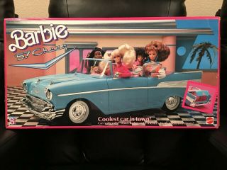 Vintage 1988 Mattel Barbie 57 Chevy Convertible Car Complete 3561
