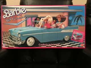 Vintage 1988 Mattel Barbie 57 Chevy Convertible Car Complete 3561 2